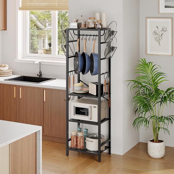 MAHANCRIS 4-Tier Pot Rack, Pots and Pans Organizer - Image 2