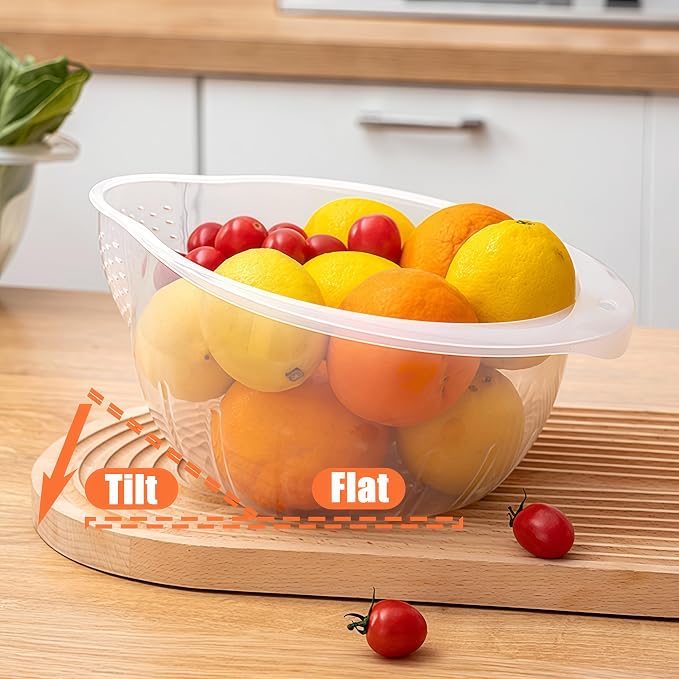 Japanese Rice Strainer Quinoa Washing Bowl Small Grains Washer Cleaner Plastic - Image 3