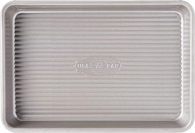 USA Pan Bakeware Mini Sheet Pan, Warp Resistant Nonstick Baking Pan, Aluminized - Image 2