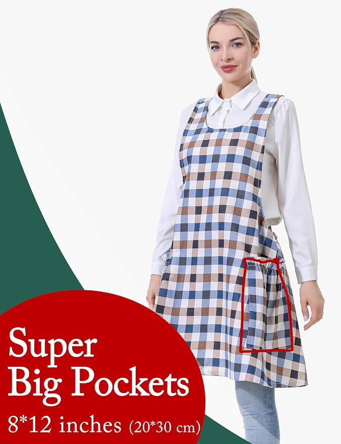Cozy Adjustable Cross Back Aprons - Image 2