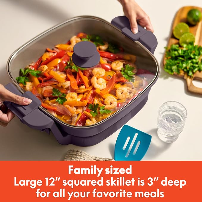 bella Make & Take Electric Skillet, Fits-anywhere™ kitchenware, EverGood™ - Image 3