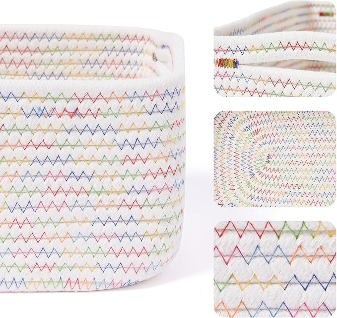 MiniArk Small Storage Baskets for Organizing | Closet Organizer Bins | Shelf - Image 2