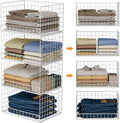 Yociyoga 4-Tier Stackable Closet Organizers and Storage Basket, Foldable Closet by FollowWithYociyogaTogether