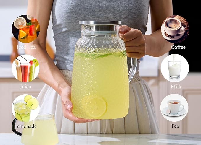 Purefold 105 oz Glass Water Pitcher - Image 6