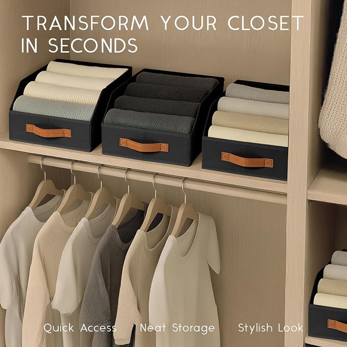 Homsorout Fabric Storage Bins for Organizing - Image 4
