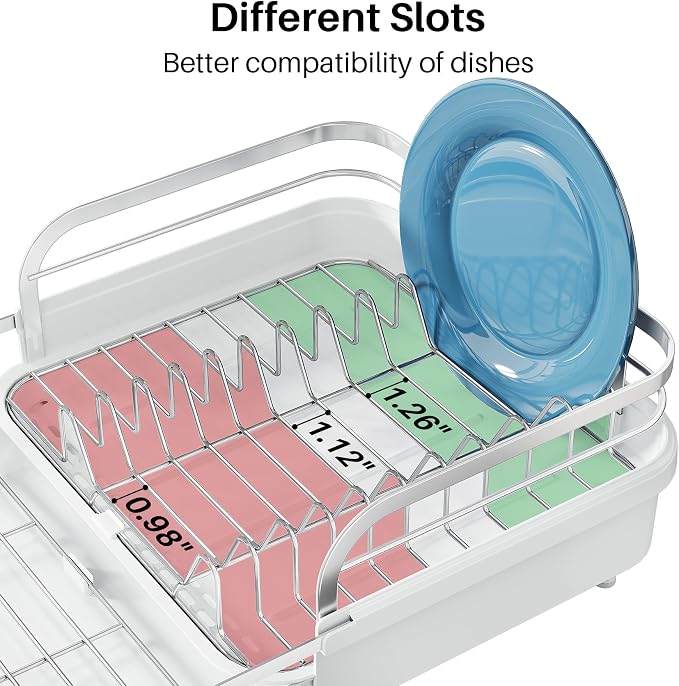SNTD Dish Drying Rack, Expandable Dish Rack - Image 7