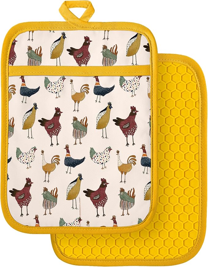 Slohif Silcone Chicken Pot Holders by Slohif