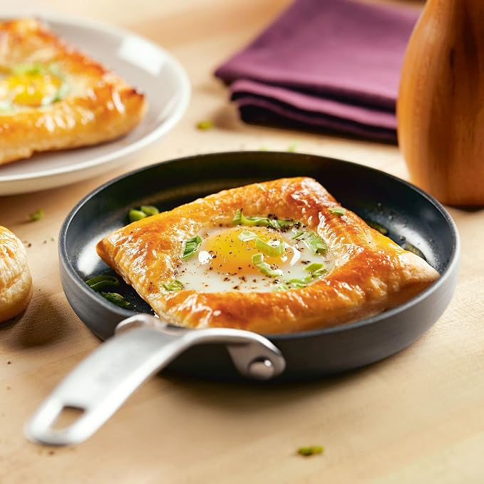 Anolon Hard Anodized Nonstick Mini Skillet/Frying/Egg Pan, Stainless Steel - Image 7