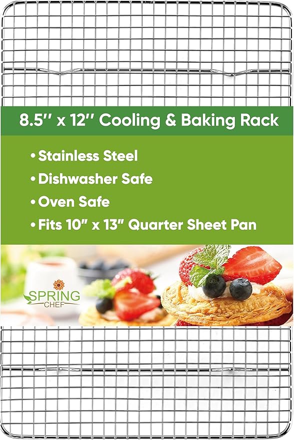 Spring Chef 8.5 x 12 Inch Stainless Steel Cooling Rack by SpringChef