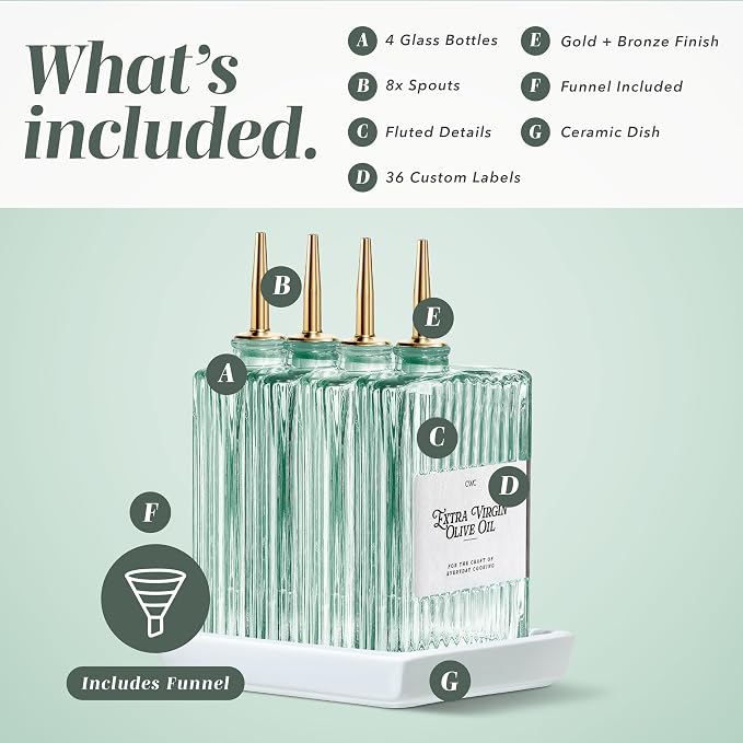 COOK WITH COLOR Olive Oil Dispenser Bottle - Image 3