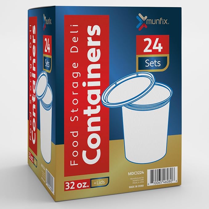 24 Pack -32 Oz Plastic Deli Containers - Image 7