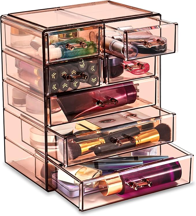 Sorbus Acrylic Makeup Organizer Set, 7-Drawer Vanity & Countertop Cosmetic by Sorbus