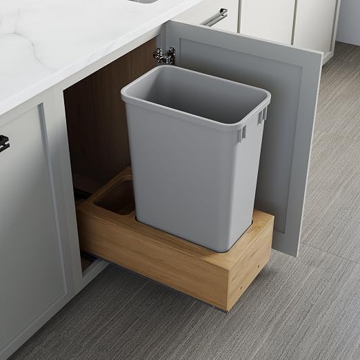 Dowell Single 50Qt Undermount Trash Pull-Out Waste Container - Image 3