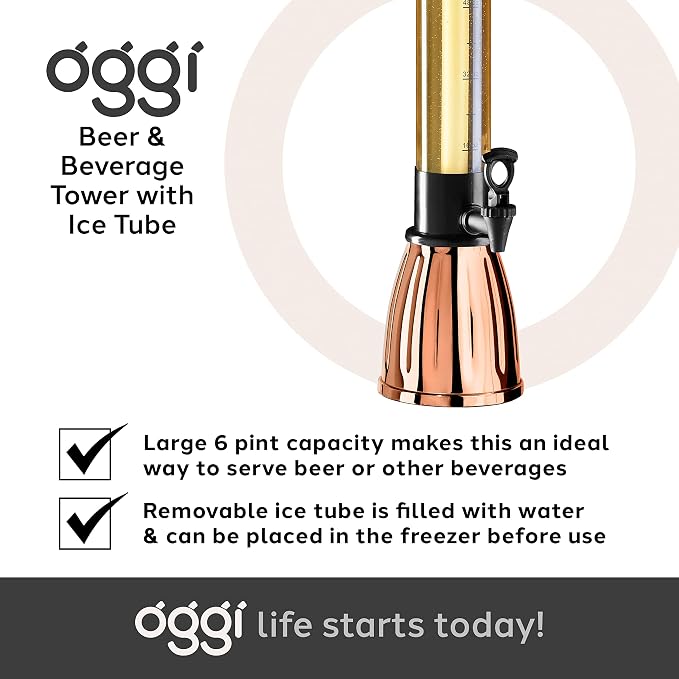 OGGI Beer Tower 3L/100oz - Image 7