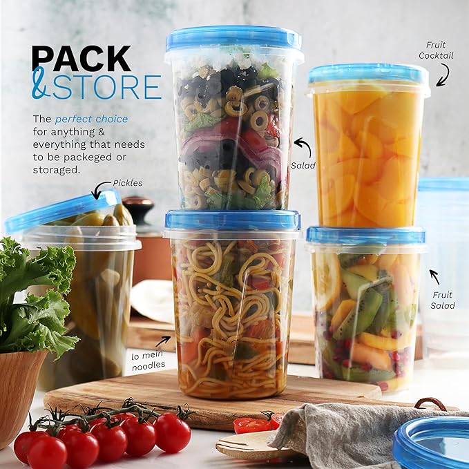 Tafura 6 Pack Leakproof Freezer Containers - Image 6