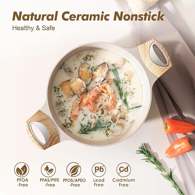 SENSARTE Ceramic Nonstick Stock Pot - Image 2