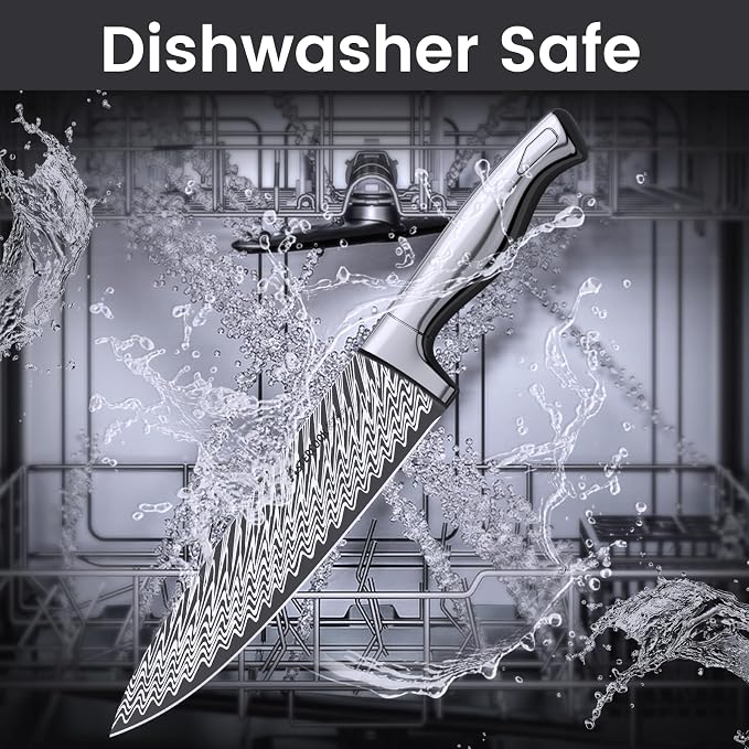 Knife Set, Astercook 15 Pieces Kitchen Knife Set - Image 8