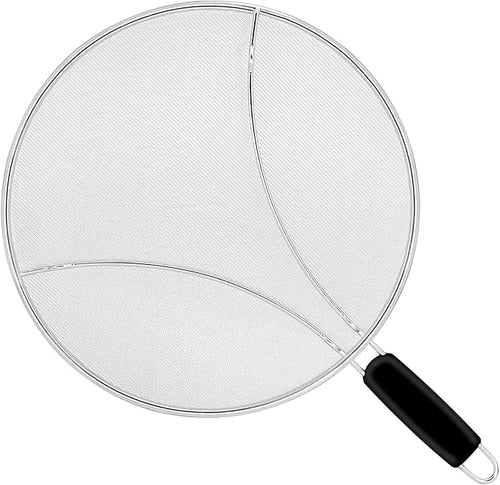 11 Inch Grease Splatter Screen for Frying Pan, Stainless Steel Fine Mesh Oil by KORCCI