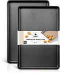 HONGBAKE 2 Pack Half Sheet Pan Set, 1/2 Cookie Sheets by HONGBAKE