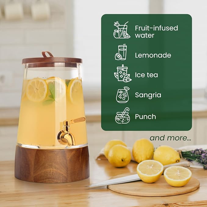 FOODLE Glass Drink Dispenser - Image 7