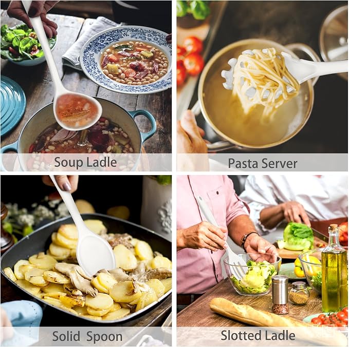 P&P CHEF Silicone Cooking Utensils Set of 7, Heat-proof Kitchen Utensils Set - Image 4