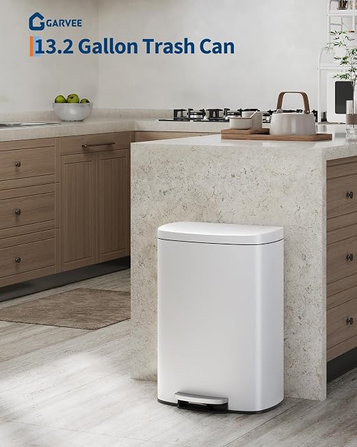GarveeHome 13 Gal & 2.6 Gal Trash Can Combo Set, Kitchen Trash Can and Bathroom - Image 2
