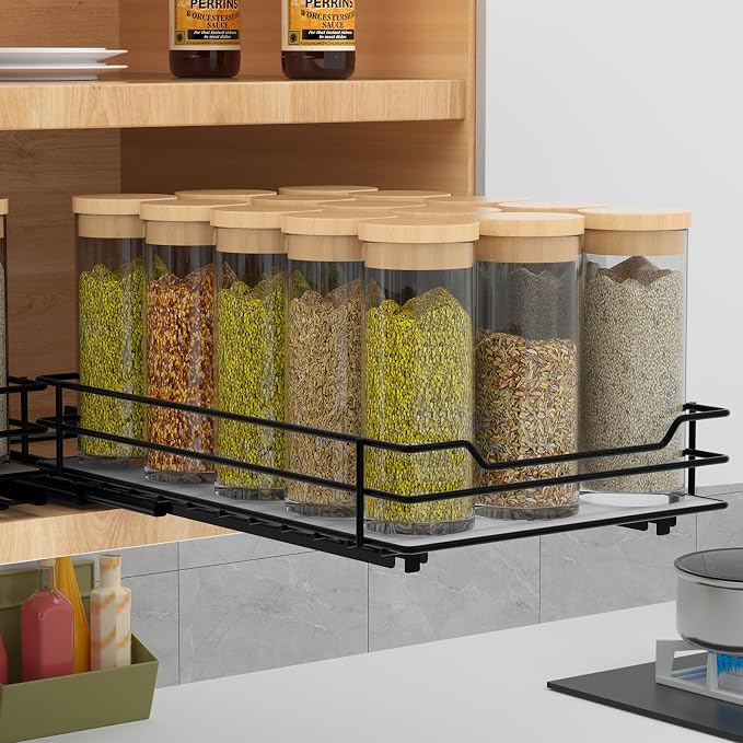 BOIVSHI Pull Out Spice Rack Organizer by BOIVSHI