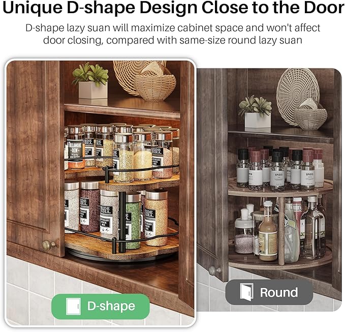 Lazy Susan Organizer Spice Rack - Image 4