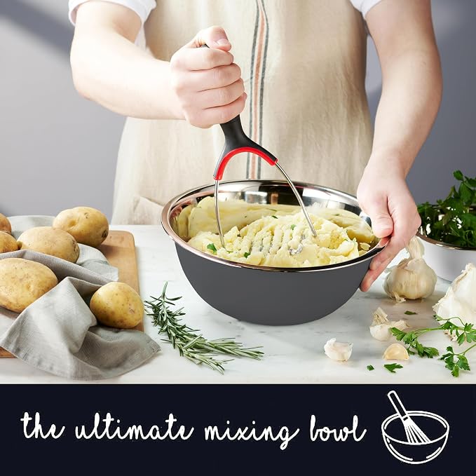 WHYSKO Stainless Steel Mixing Bowl Set, 10 Piece Stainless Steel Mixing Bowls - Image 3