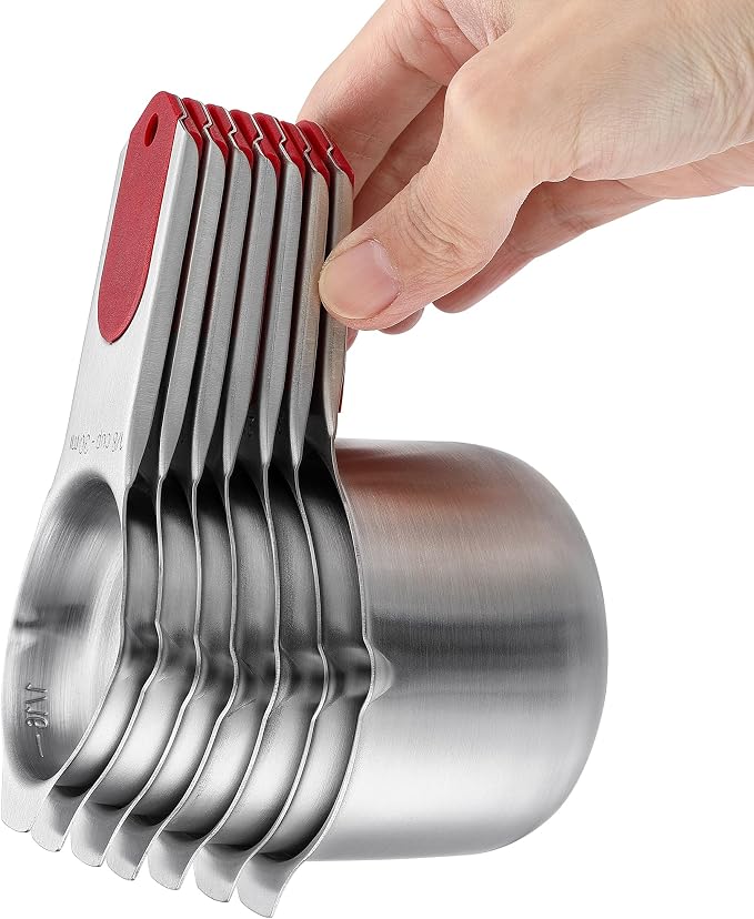 Spring Chef Magnetic Measuring Cups & Spoons Set, Strong N45 Magnets, Heavy - Image 8