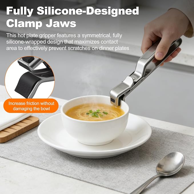 2Pcs Hot Plate Grippers, Anti Scald Plate Gripper, Hot Plate Grabber Tool - Image 4