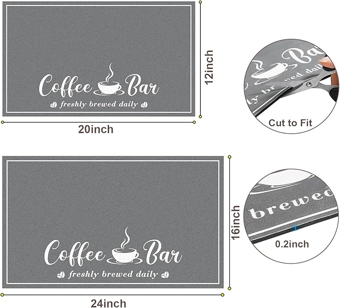 CooRug Absorbent Coffee Mat, Fashion Dish Drying Mat - Image 6