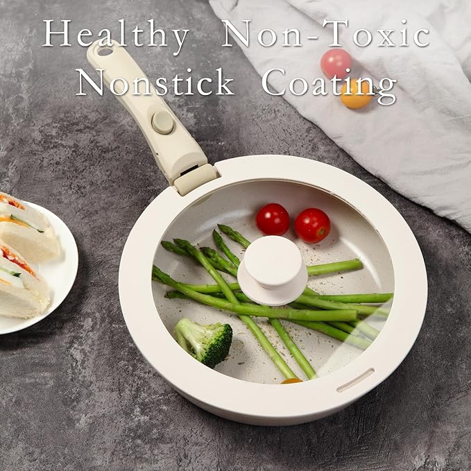 ESLITE LIFE Nonstick Ceramic Frying Pans Skillets Set - Image 3