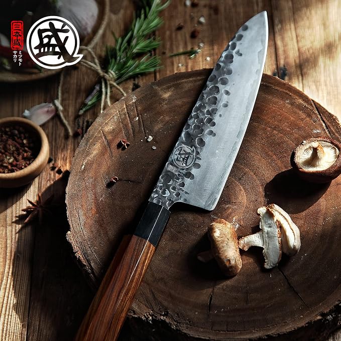 MITSUMOTO SAKARI Japanese Chef's Knife Set 4 Pcs, Professional Hand Forged - Image 9