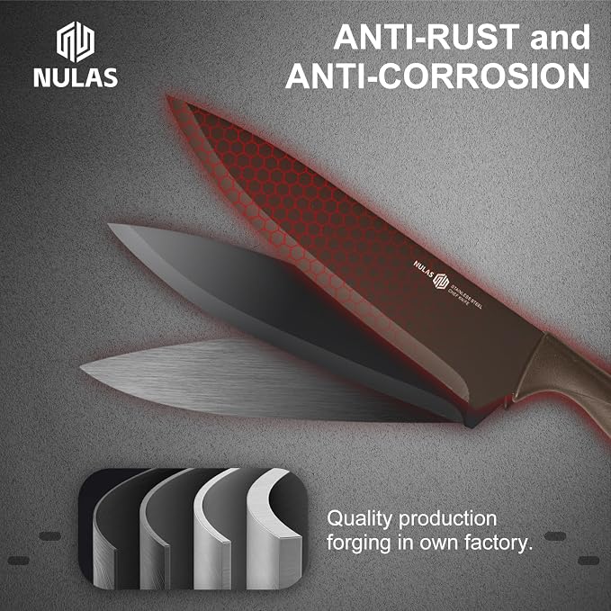 Knife Set, 8-Piece Kitchen Knife Set - Image 4