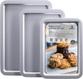 HONGBAKE Cookie Sheet, Baking Sheet Set, Nonstick Oven Pan by HONGBAKE