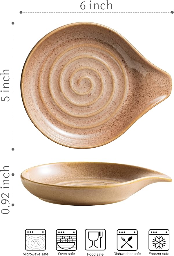 Spoon Holder, Porcelain Cooking Spoon Rest - Image 2