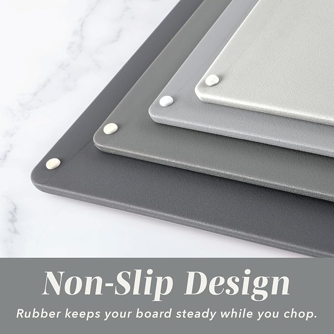COOK WITH COLOR Non-Slip Cutting Board Set – Kitchen Essentials with Easy Grip - Image 3