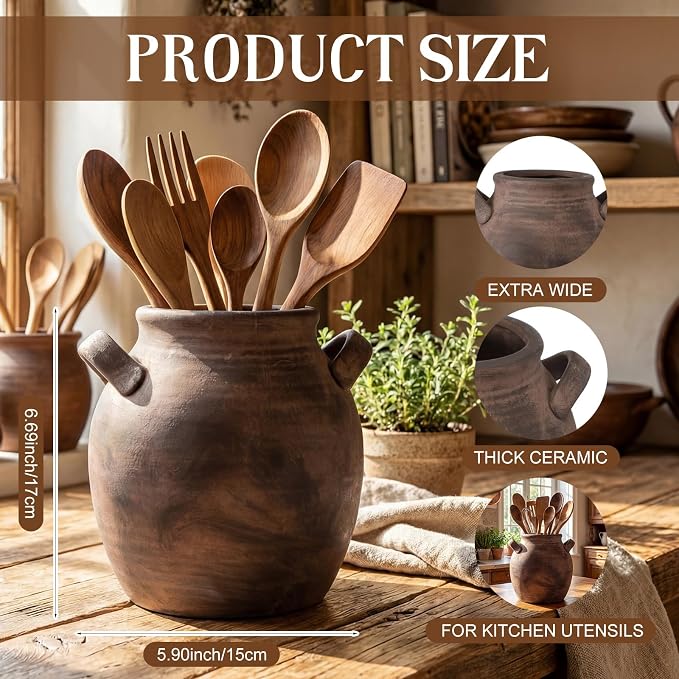 Havawish Rustic Kitchen Utensil Holder - Image 2