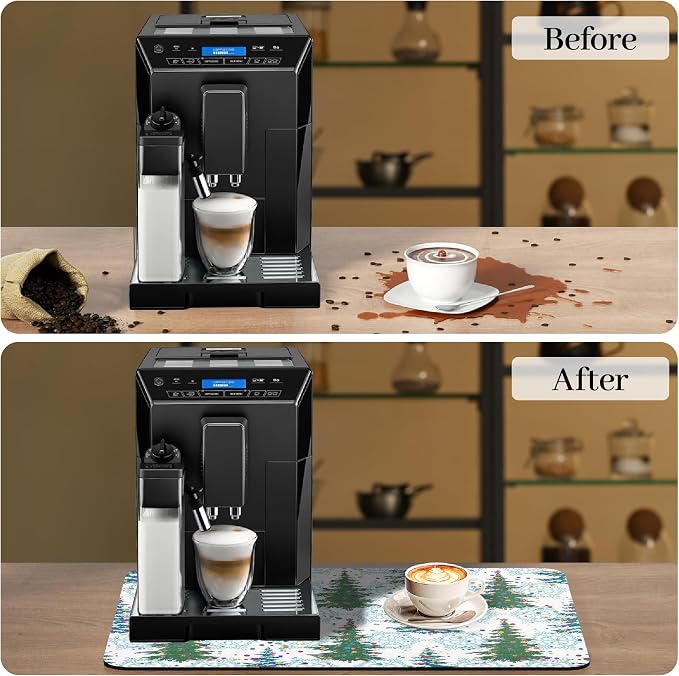 Bloss Christmas Drying Mat, Fit Under Coffee Maker Machine / Counter - Image 2