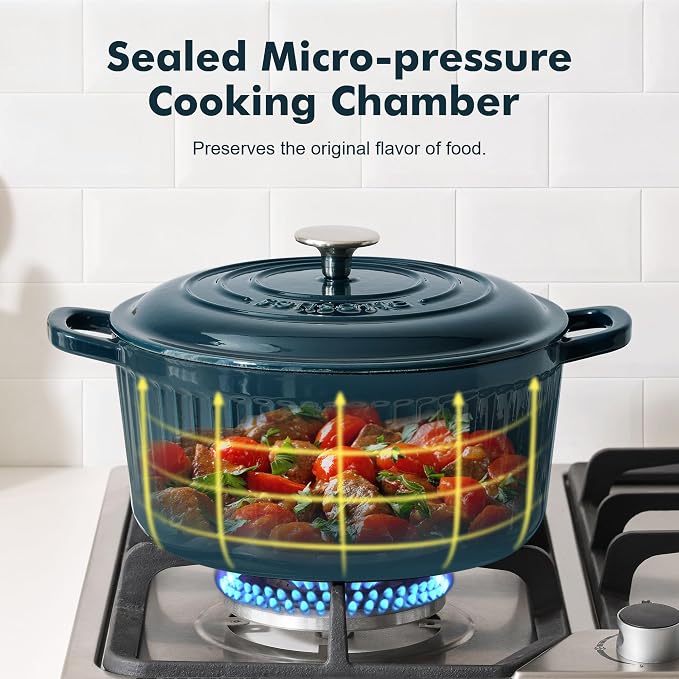SENSARTE Enameled Cast Iron Dutch Oven Pot - Image 3
