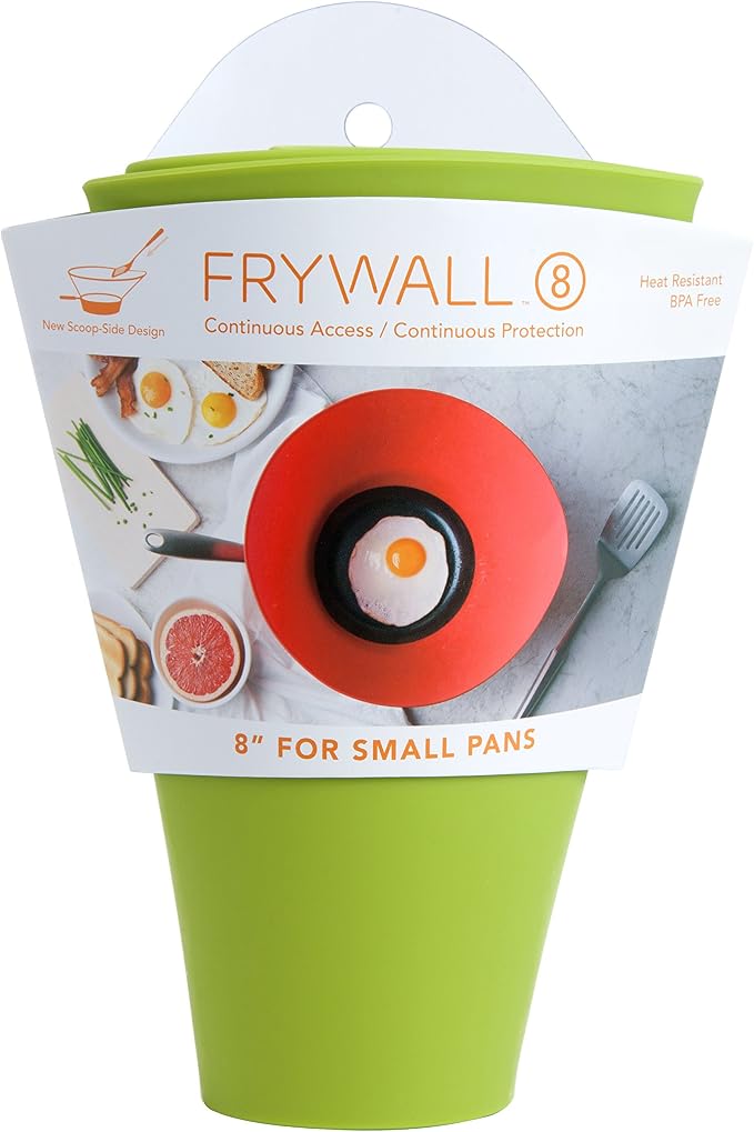 Frywall 8 - Green - Splatter Guard, as Seen on Shark Tank - Image 2