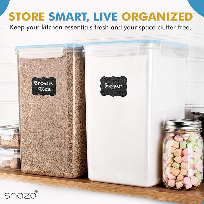 Shazo 2 PC Extra Large Bulk Food Storage Containers - Image 8