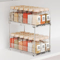 Yieach 2 Tier Vertical Spice Rack Pull Out, 10.4'' Deep Narrow Slide Out Spice by Yieach