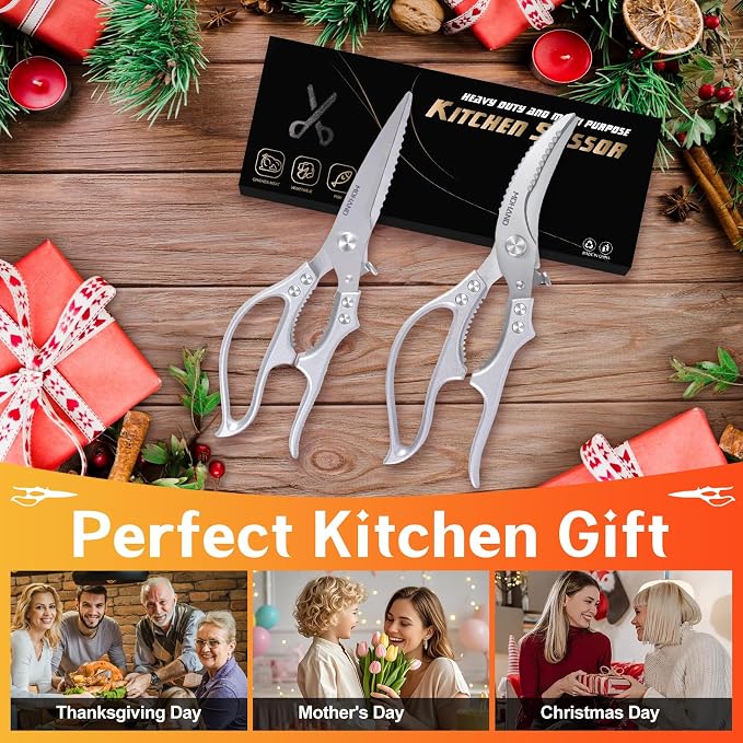 MDHAND Kitchen Shears Set, Heavy Duty Poultry Shears - Image 7