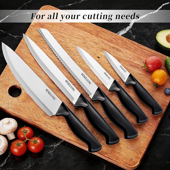 Knife Set, 6-Piece Kitchen Knife Set, German High Carbon Stainless Steel - Image 6