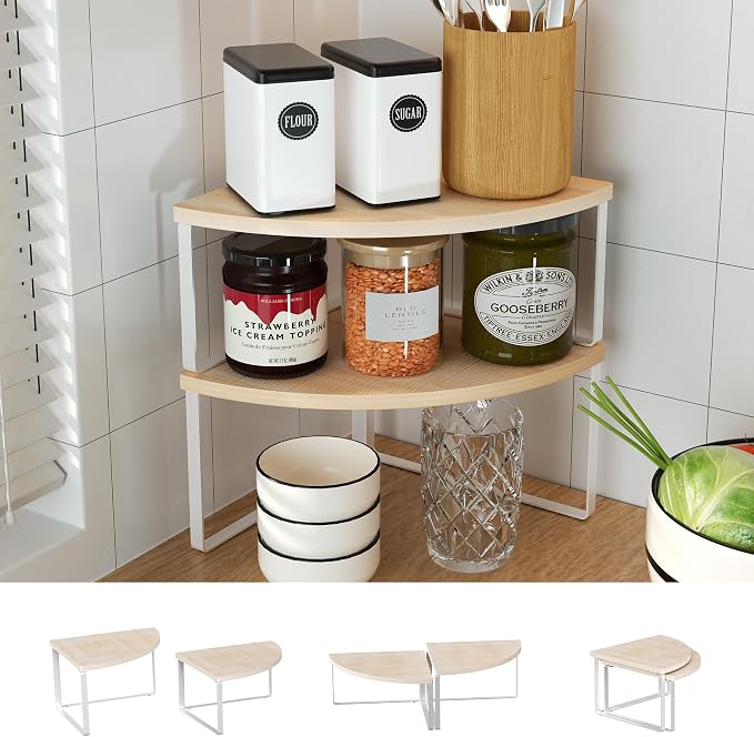Corner Shelf Countertop Organizer - Image 9