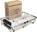 MAJALiS Dish Drying Rack Over The Sink, Expandable Stainless Steel Dish Drainer by MAJALiS