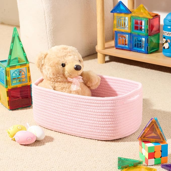 MiniArk Small Storage Baskets for Organizing | Closet Organizer Bins | Shelf - Image 4