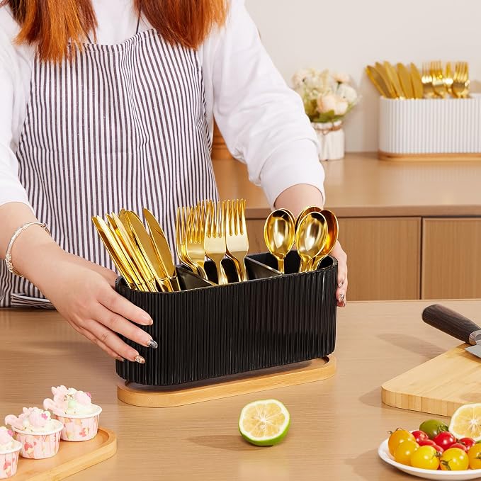 Countertop Silverware Holder, Cutlery Caddy - Image 4
